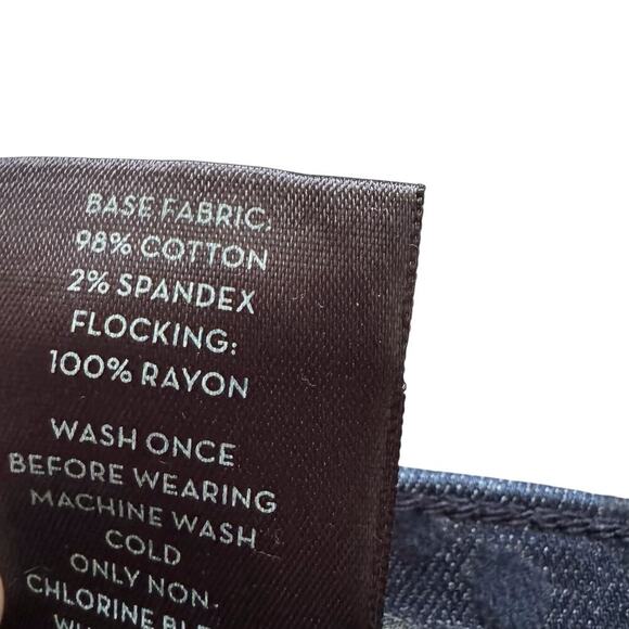 Ann Taylor Jeans Womens 12 Blue Modern Leopard Print Stretch Skinny Denim Pants - Picture 2 of 12